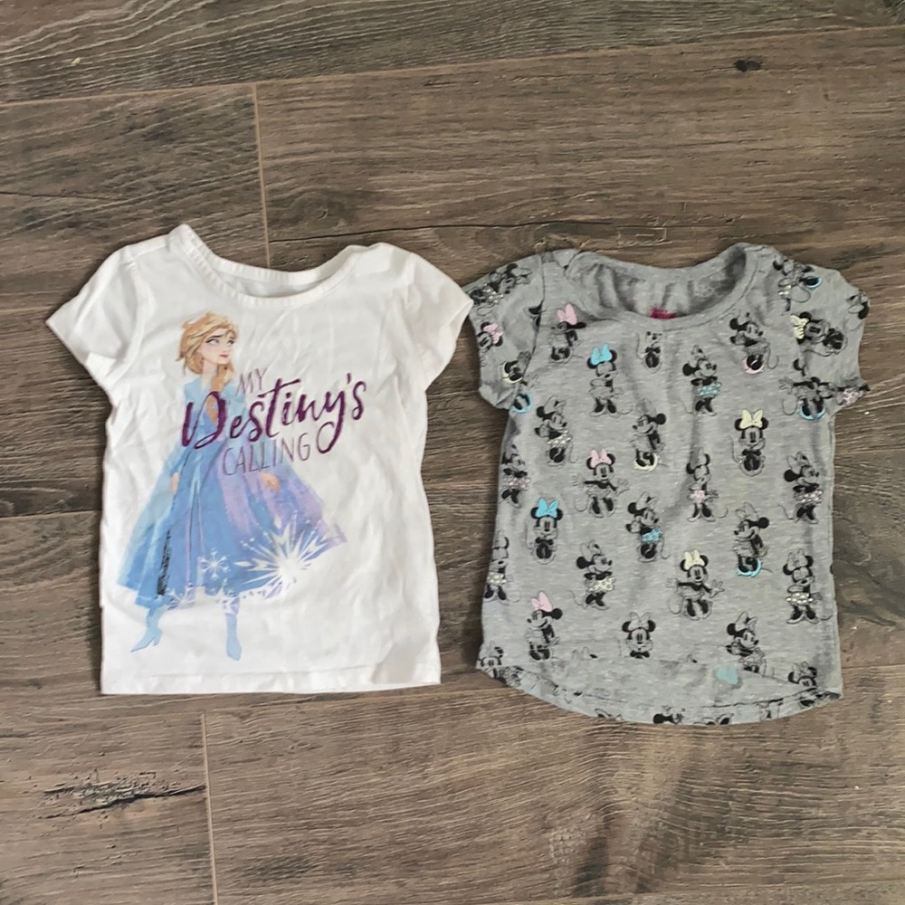 Disney Top, Frozen and Minnie Mouse. Both in great condition!